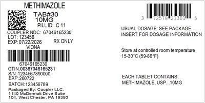 Label (72578 213 01 Methimazole 10mg 67046 1652 30)